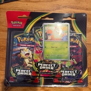 Pokémon TCG Mega Evolution Perfect Order 3-Pack Blister BNWT